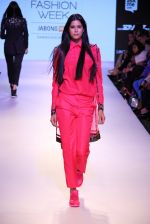 Model walks the ramp for HUEMN Show at Lakme Fashion Week 2015 Day 1 on 18th March 2015